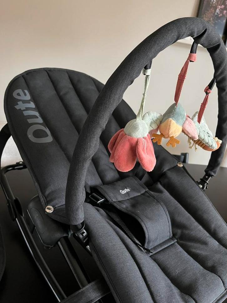 Wipstoeltje Q-sofa Jeans zwart, Kinderen en Baby's, Wipstoeltjes, Zo goed als nieuw, Ophalen