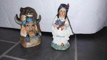 Native American Beeldjes klein beschikbaar voor biedingen