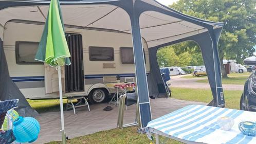 HOBBY 455 UF 2008 incl mover Voortent Luifel boiler enz, Caravans en Kamperen, Caravans, Particulier, tot en met 4, 1000 - 1250 kg