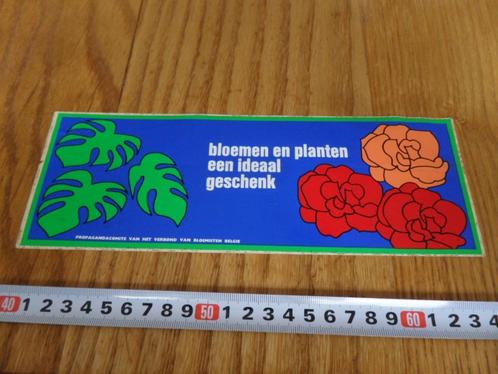 sticker bloemen en planten een ideaal geschenk bloemisten B, Verzamelen, Stickers, Zo goed als nieuw, Bedrijf of Vereniging, Ophalen