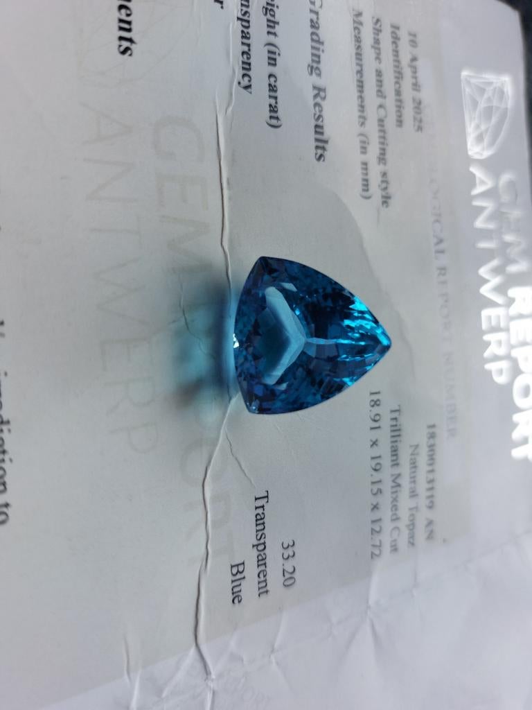 Prachtige Natuurlijke Topaas van 33,20 ct, Sieraden, Tassen en Uiterlijk, Edelstenen, Ophalen of Verzenden, Nieuw