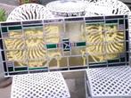 stelletje glas in lood panelen, Antiek en Kunst, Ophalen of Verzenden