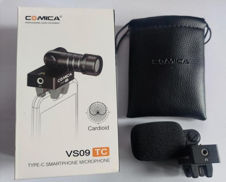 Comica CVM-VS09 TC Microfoon - USB-C - Nauwelijks gebruikt, Telecommunicatie, Mobiele telefoons | Toebehoren en Onderdelen, Zo goed als nieuw