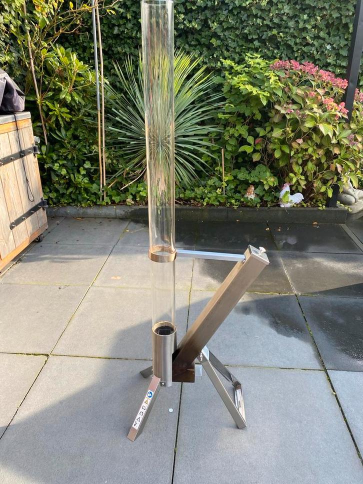 Moderne Vuurkorf - Zo Goed Als Nieuw op pellets, Tuin en Terras, Vuurkorven, Zo goed als nieuw, Vuurkorf, Ophalen