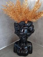 vaas vrouwen hoofd met gouden plant nieuw, Huis en Inrichting, Ophalen, Nieuw, Binnen
