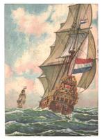 979216 Hollands Zeilboot Zeilschip 1945 Gelopen