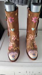 Festival laarzen Adam boots Mexico, made by me. Boho, Ophalen of Verzenden, Zo goed als nieuw, Zwart