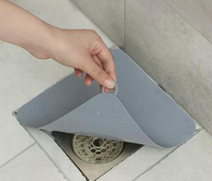 Silicone afdichting, deksel, 19.7 x 19.7 cm grijs, Huis en Inrichting, Badkamer | Badtextiel en Accessoires, Nieuw, Overige typen