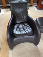 Montis Loge design fauteuil, Ophalen, Gebruikt, 50 tot 75 cm, Leer