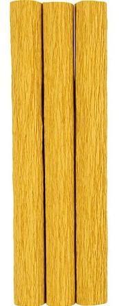 Crêpepapier 105 grams curry 3 rolletjes 25 x 60 cm per rol, Hobby en Vrije tijd, Knutselen, Nieuw, Materiaal, Ophalen of Verzenden