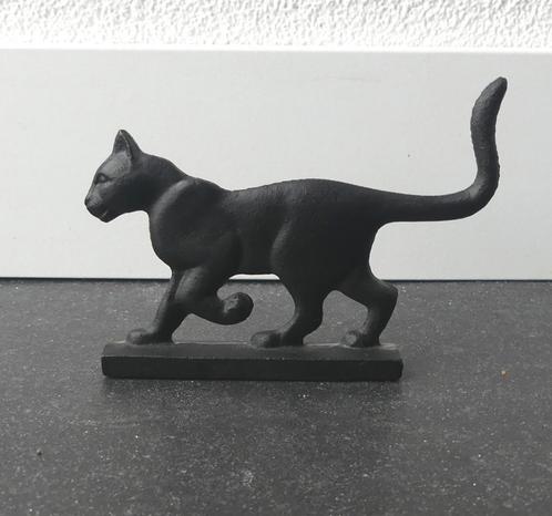 Franklin Mint Curio Cabinet Cats 1986 Bootscraper beeldje, Verzamelen, Beelden en Beeldjes, Zo goed als nieuw, Dier, Ophalen of Verzenden