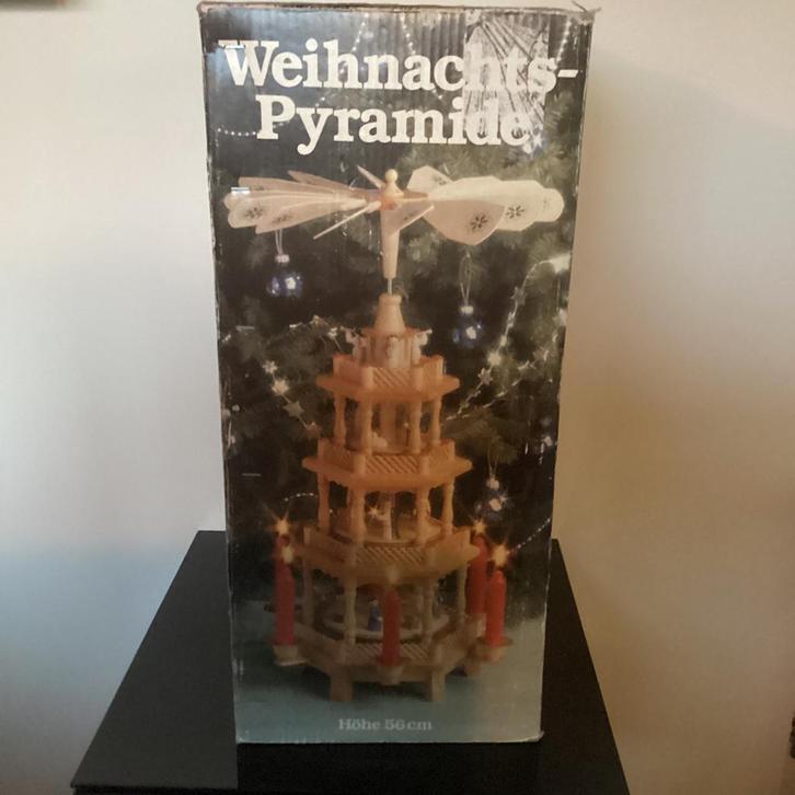 Kerstpiramide -Weinachtspyramide 56 cm hoog, Diversen, Kerst, Gebruikt, Ophalen