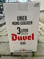 Uniek 3 liter glas Duvel handgeblazen nieuw in doos, Verzamelen, Glas en Borrelglaasjes, Ophalen, Nieuw, Bierglas
