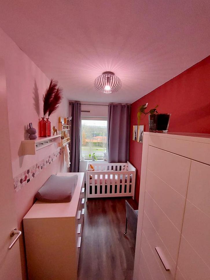 Babykamer Bopita wit, Kinderen en Baby's, Kinderkamer | Commodes en Kasten, Gebruikt, 90 tot 105 cm, 100 cm of meer, 50 tot 70 cm