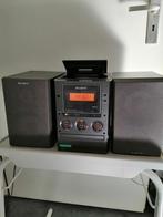 Hifi set  Sony CMT-M70, cassette/cd/tuner/boxen/afstandsbed., Ophalen of Verzenden, Cd-speler, Overige merken