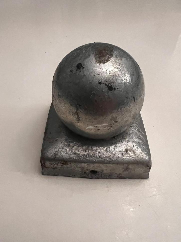 Paalkap Verzinkt Bol voor pallen 7x7 en 9x9cm, Tuin en Terras, Palen, Balken en Planken, Nieuw, Palen, Minder dan 180 cm, Ophalen of Verzenden