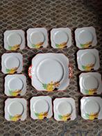 Art deco gebakstel Borden set soho pottery england izgs, Antiek en Kunst, Ophalen of Verzenden