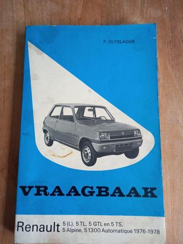 Vraagbaak Renault 5 1976-1978 beschikbaar voor biedingen