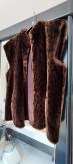 Vintage faux fur bodywarmer Bonneterie, Ophalen of Verzenden, Zo goed als nieuw, Maat 46/48 (XL) of groter, Bruin