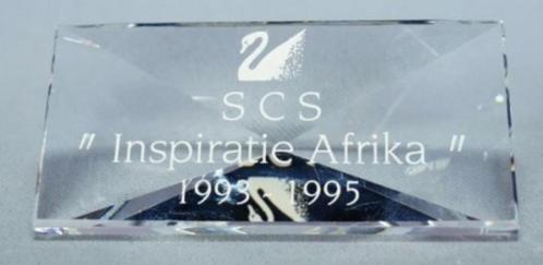 Swarovski plaquette 1993-1995 Inspiratie Afrika, Verzamelen, Swarovski, Nieuw, Figuurtje, Ophalen of Verzenden