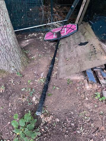 Basketbal net met  bord en paal pure 2 improve beschikbaar voor biedingen
