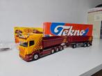 Tekno Scania R-series Highline combi "VSB Groep" 59047, Hobby en Vrije tijd, Modelauto's | 1:50, Ophalen of Verzenden, Nieuw, Bus of Vrachtwagen