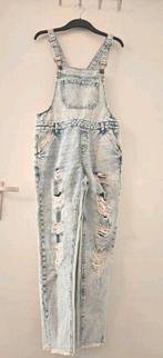 Denim tuinbroek met gaten - Maat S, Blauw, Ophalen of Verzenden, Maat 36 (S), Unknown