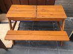 Kinder picknicktafel met zandbak - gebruikte staat, Tuin en Terras, Ophalen, Gebruikt, Rechthoekig, Hout