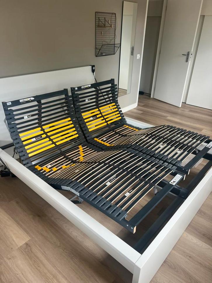 2x elektrische verstelbare bodem, Huis en Inrichting, Slaapkamer | Matrassen en Bedbodems, Zo goed als nieuw, Bedbodem, 80 cm