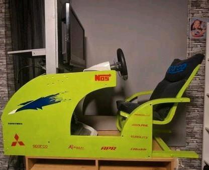 Sim Race Setup Kids - Fast & Furious Style DIY Playseat, Spelcomputers en Games, Spelcomputers | Overige, Gebruikt, Ophalen