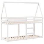Stapel bed wit met dakje, Kinderen en Baby's, Kinderkamer | Bedden, 85 tot 100 cm, Nieuw, Ophalen of Verzenden, Hoogslaper of Stapelbed