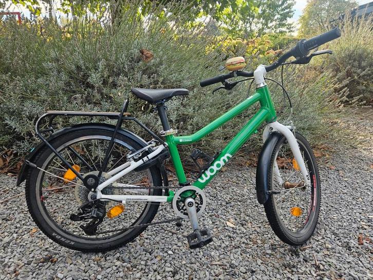 Woom 4 groen 20 inch kinderfiets, Fietsen en Brommers, Fietsen | Kinderfietsjes, Gebruikt, 16 tot 20 inch, Ophalen of Verzenden