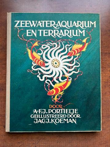 Oud plaatjesalbum ZEEWATERAQUARIUM EN TERRARIUM kleur 1930 beschikbaar voor biedingen