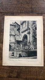 Oude ets, Antiek en Kunst, Ophalen of Verzenden
