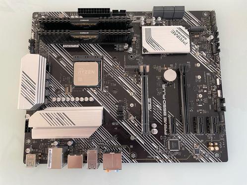 Ryzen 5 5600 + ASUS B550-PLUS + 16GB DDR4 3200MHz, Computers en Software, Moederborden, Gebruikt, AMD, DDR4, Ophalen of Verzenden
