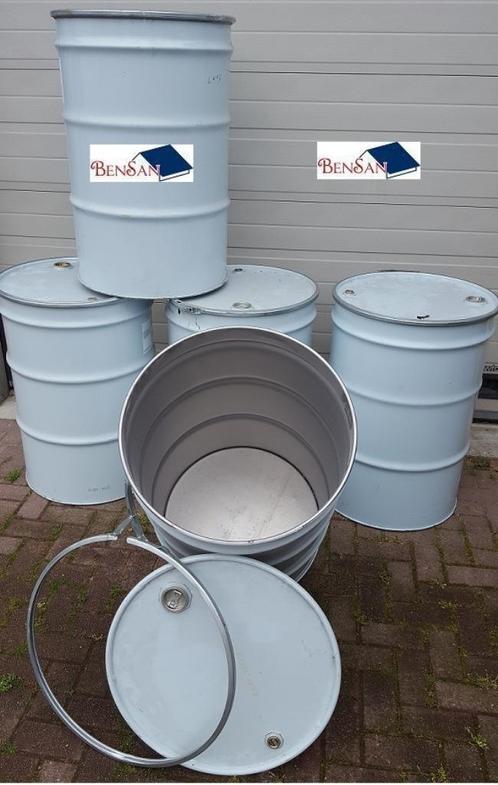 200 ltr vaten ijzer metaal vat ton staal BBQ bensan enter, Tuin en Terras, Vuurkorven, Zo goed als nieuw, Ophalen