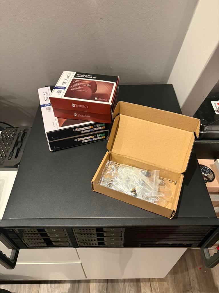 Inter-Tech 3U-3508 Rack Zwart 8bay hotswap | inc Noctua fans, Computers en Software, Computerbehuizingen, Zo goed als nieuw, Ophalen