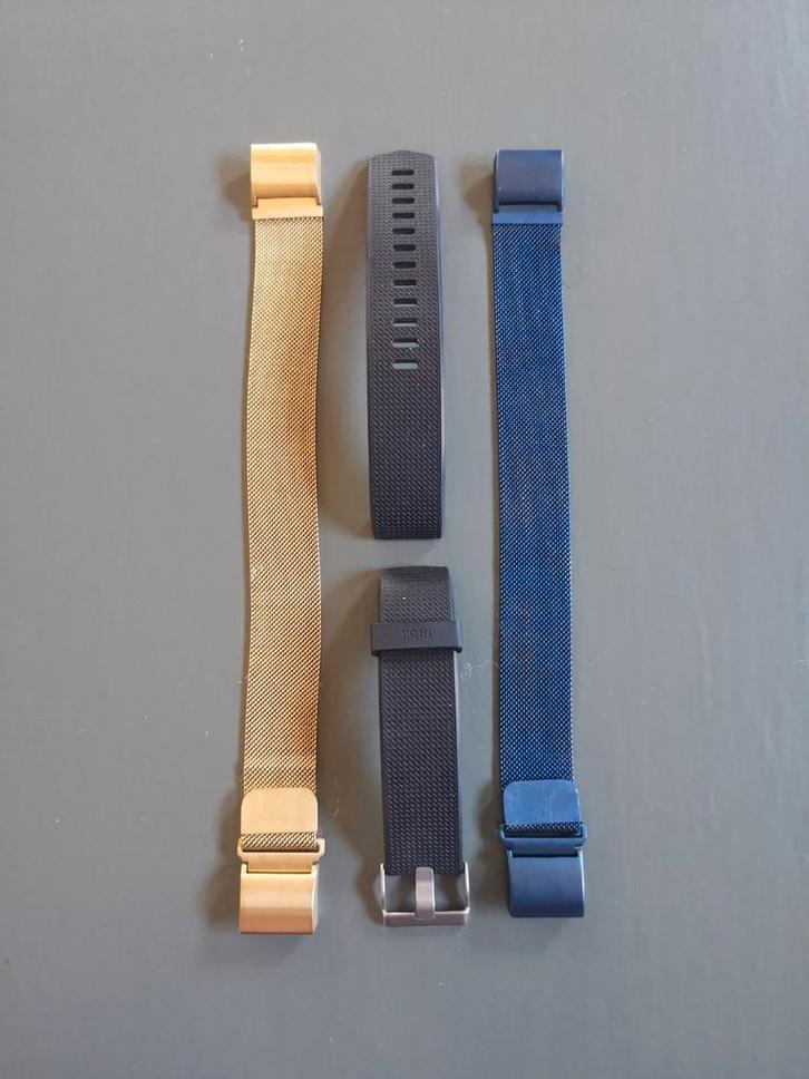 Fitbit charge 2  bandjes L, Sieraden, Tassen en Uiterlijk, Sporthorloges, Zo goed als nieuw, Android, Zwart, Ophalen of Verzenden