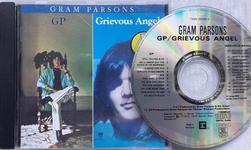 GRAM PARSONS - GP / Grievious angel (2LPs on 1 CD), Cd's en Dvd's, Cd's | Rock, Singer-songwriter, Ophalen of Verzenden