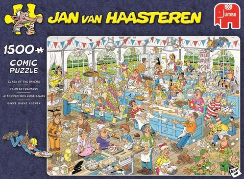 Jan van Haasteren - Taarten Toernooi - 1500 stukjes, Hobby en Vrije tijd, Denksport en Puzzels, Nieuw, Legpuzzel, 500 t/m 1500 stukjes
