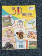 boek 3d dieren 12 kaarten, Hobby en Vrije tijd, Kaarten | Zelf maken, Nieuw, Knipvel, Ophalen of Verzenden, Dieren