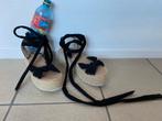 Z g a nieuw zwarte espadrilles sandalen plateauzolen mt 39, Zwart, Ophalen of Verzenden, Zo goed als nieuw, Espadrilles of Moccasins
