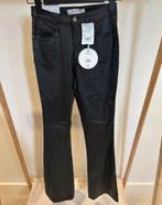Mimos flared broek - nieuw, maat 27/28 wax leatherlook, Ophalen of Verzenden, Nieuw, W27 (confectie 34) of kleiner