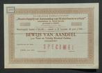 Mij.tot Aanneming van Waterbouwwerken v/h Hofman - Soest, Verzenden, Voor 1920, Aandeel