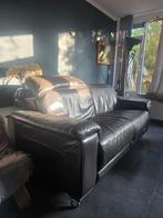 Gratis 2 leren banken - verstelbare neksteun, Ophalen of Verzenden, Gebruikt, Leer, Modern