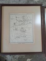 Drunen  kaart van gemeente Drunen in 1808 ingelijst, Ophalen of Verzenden, 1800 tot 2000, Nederland, Landkaart