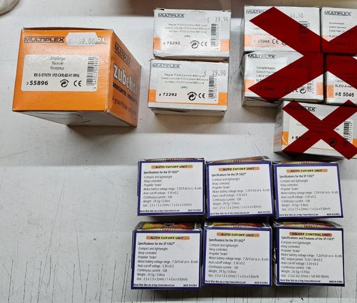 Partij Multiplex/Hitec electronica ESC's, ontvangers, enz, Hobby en Vrije tijd, Modelbouw | Radiografisch | Overige, Nieuw, Ophalen