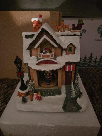 Kersthuisje met muziek en licht beschikbaar voor biedingen