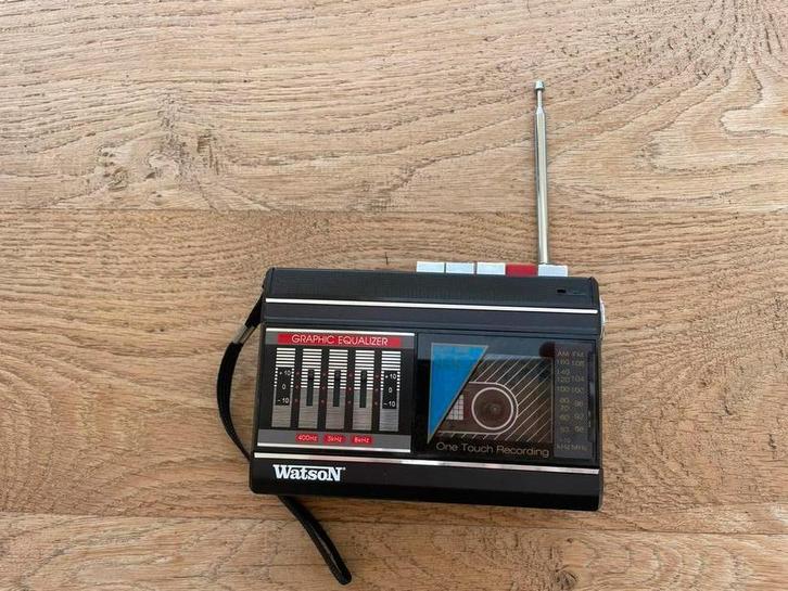 Watson CR-5054 walkman radio equalizer Cassette Player, Audio, Tv en Foto, Radio's, Zo goed als nieuw, Radio, Ophalen of Verzenden