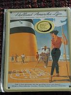 Holland-Amerika Lijn Metalen Kaart, Ophalen of Verzenden, Zo goed als nieuw